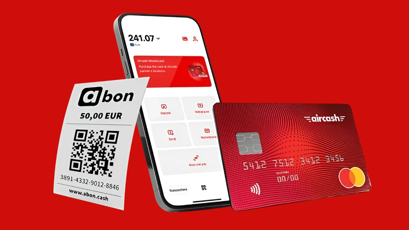 Official Distributor of Aircash Abon – Zertifikat und Logo Offizielles Distributor-Zertifikat für Aircash Abon mit Logo und Webadresse